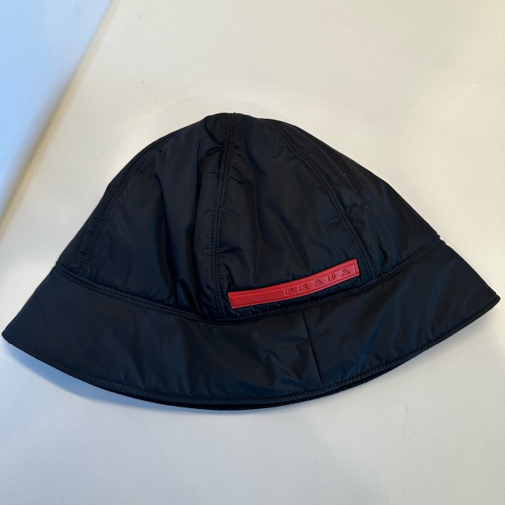 Vintage Black PRADA Bucket Hat